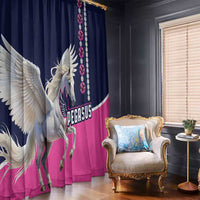 Pegasus Horse Racing Window Curtain Diamond Luxury Style - Wonder Print Shop