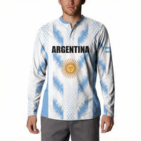 Custom Football 2026 Argentina Button Sweatshirt Vamos La Albiceleste