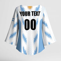 Custom Football 2026 Argentina Kimono Sleeve Blouse Vamos La Albiceleste