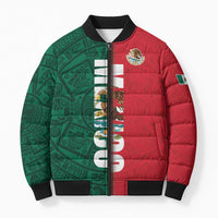 Mexico Flag Day Bomber Puffer Jacket Dia de la Bandera