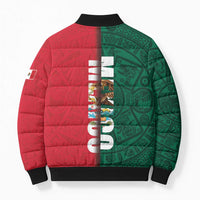 Mexico Flag Day Bomber Puffer Jacket Dia de la Bandera