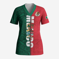 Mexico Flag Day Scrub Top Dia de la Bandera