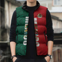 Mexico Flag Day Sleeveless Puffer Jacket Dia de la Bandera
