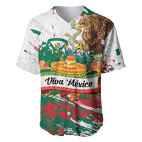 Viva Mexico Baseball Jersey Grunge Style
