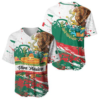 Viva Mexico Baseball Jersey Grunge Style