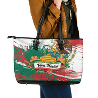 Viva Mexico Leather Tote Bag Grunge Style