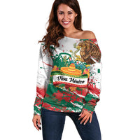 Viva Mexico Off Shoulder Sweater Grunge Style
