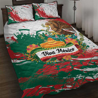 Viva Mexico Quilt Bed Set Grunge Style