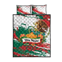 Viva Mexico Quilt Bed Set Grunge Style