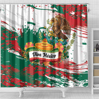 Viva Mexico Shower Curtain Grunge Style