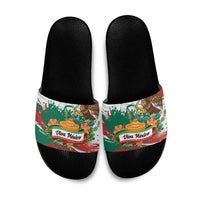 Viva Mexico Slide Sandals Grunge Style