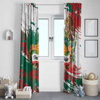 Viva Mexico Window Curtain Grunge Style
