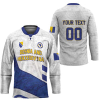 Custom Football 2026 Bosnia and Herzegovina White Hockey Jersey Zmajevi Go Champion