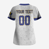 Custom Football 2026 Bosnia and Herzegovina White Scrub Top Zmajevi Go Champion