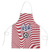 Soccer 2026 USA Apron Wave Flag Stylized