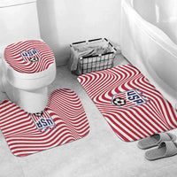 Soccer 2026 USA Bathroom Set Wave Flag Stylized
