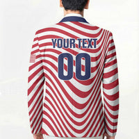Custom Soccer 2026 USA Blazer Wave Flag Stylized