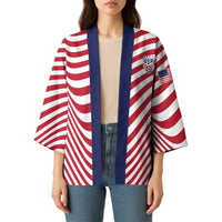 Custom Soccer 2026 USA Kimono Wave Flag Stylized
