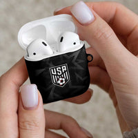 Soccer 2026 USA AirPods Case Black Stars Version