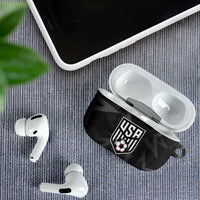 Soccer 2026 USA AirPods Case Black Stars Version