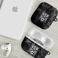 Soccer 2026 USA AirPods Case Black Stars Version