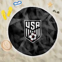 Soccer 2026 USA Beach Blanket Black Stars Version