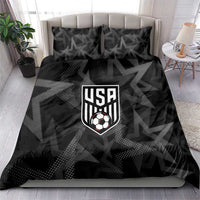 Soccer 2026 USA Bedding Set Black Stars Version