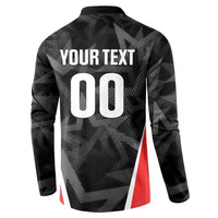 Custom Soccer 2026 USA Button Sweatshirt Black Stars Version