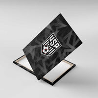 Soccer 2026 USA Canvas Wall Art Black Stars Version