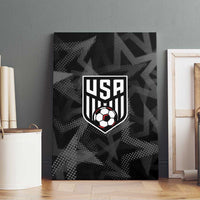 Soccer 2026 USA Canvas Wall Art Black Stars Version