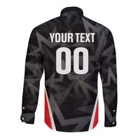 Custom Soccer 2026 USA Long Sleeve Button Shirt Black Stars Version