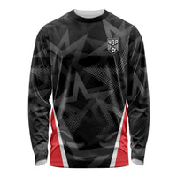 Custom Soccer 2026 USA Long Sleeve Shirt Black Stars Version