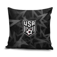 Soccer 2026 USA Pillow Cover Black Stars Version