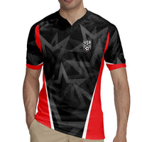 Custom Soccer 2026 USA Rugby Jersey Black Stars Version