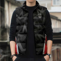 Custom Soccer 2026 USA Sleeveless Puffer Jacket Black Stars Version
