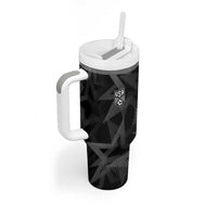Custom Soccer 2026 USA Tumbler With Handle Black Stars Version