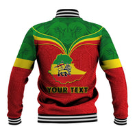 Personalised Ethiopia Baseball Jacket Lion Of Judah Flag Style Special Version - Wonder Print Shop