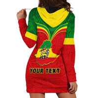 Personalised Ethiopia Hoodie Dress Lion Of Judah Flag Style Special Version - Wonder Print Shop