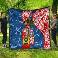 Czech Republic Independence Day Quilt Czechia Coat Of Arms Embroidery Motif - Wonder Print Shop