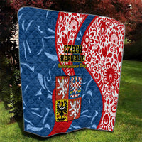 Czech Republic Independence Day Quilt Czechia Coat Of Arms Embroidery Motif - Wonder Print Shop