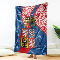 personalised-czech-republic-independence-day-blanket-czechia-coat-of-arms-embroidery-motif