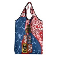 Personalised Czech Republic Independence Day Grocery Bag Czechia Coat Of Arms Embroidery Motif