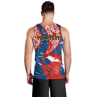 Personalised Czech Republic Independence Day Men Tank Top Czechia Coat Of Arms Embroidery Motif - Wonder Print Shop