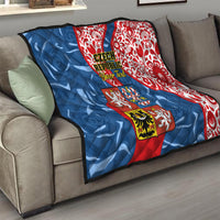 Personalised Czech Republic Independence Day Quilt Czechia Coat Of Arms Embroidery Motif - Wonder Print Shop