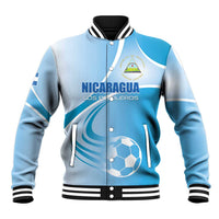 Custom Nicaragua Football Baseball Jacket Vamos Los Pinoleros