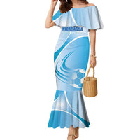 Custom Nicaragua Football Family Matching Mermaid Dress and Hawaiian Shirt Vamos Los Pinoleros