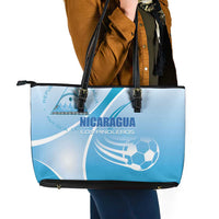 Nicaragua Football Leather Tote Bag Vamos Los Pinoleros