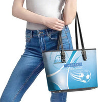 Nicaragua Football Leather Tote Bag Vamos Los Pinoleros