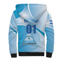 Custom Nicaragua Football Sherpa Hoodie Vamos Los Pinoleros