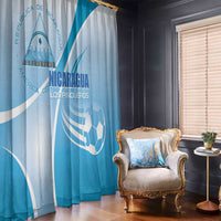 Nicaragua Football Window Curtain Vamos Los Pinoleros